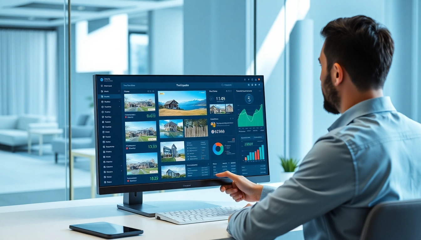 Real estate CRM platform in action, featuring property management, client interactions, and analytics for real estate agents to grow their business.