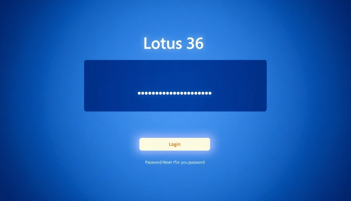 Lotus 365 user account page showcasing secure password change and user ID management options for streamlined access.