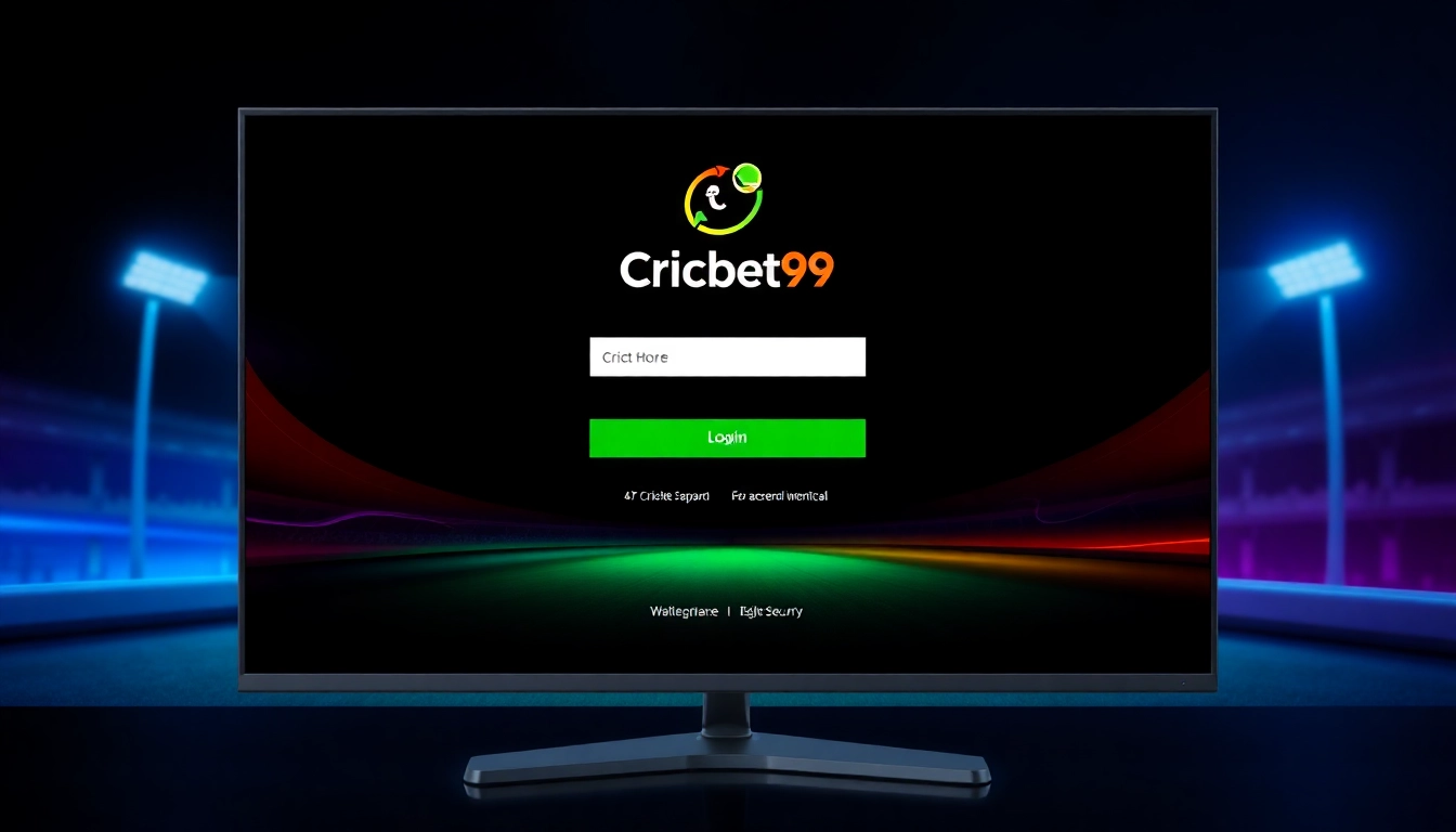 This Cricbet99 login page features a secure and inviting interface with cricket-themed visuals