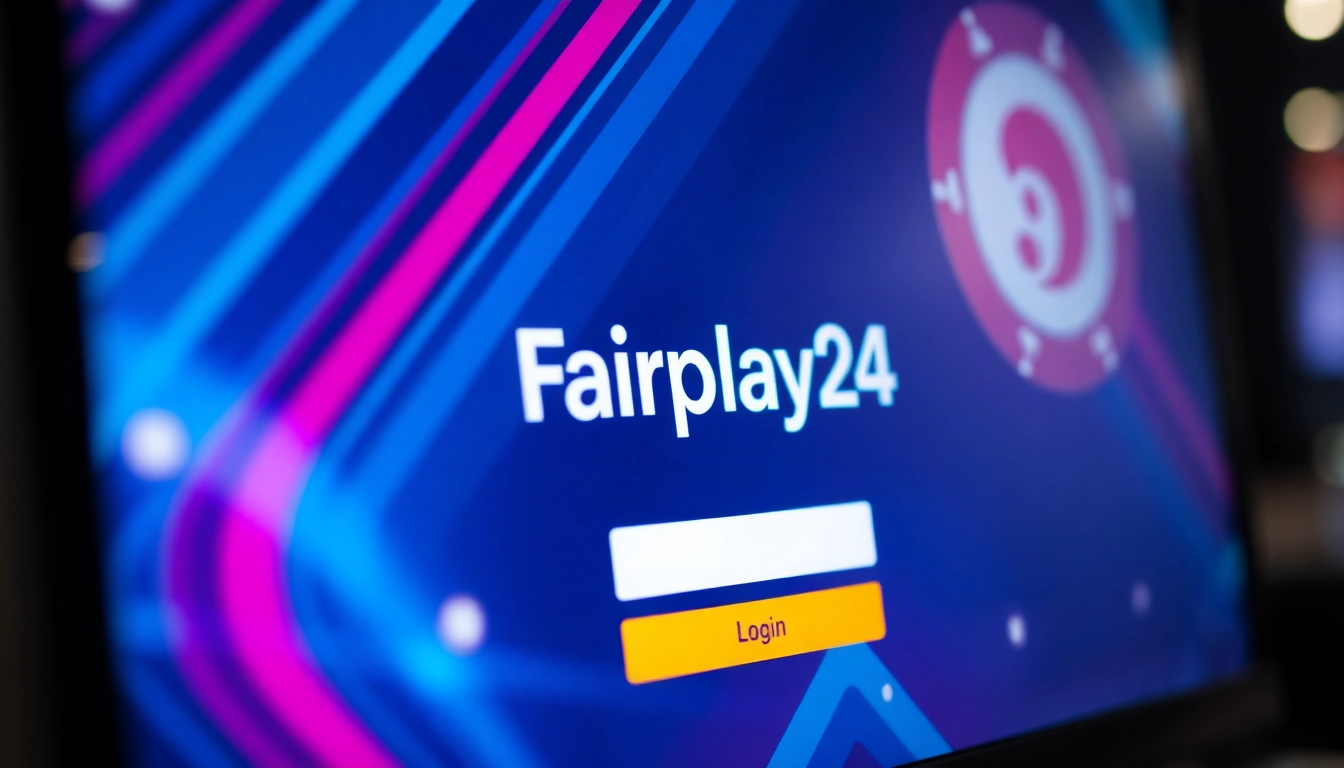 Fairplay24 login screen with secure interface emphasizing ease of access and user trust